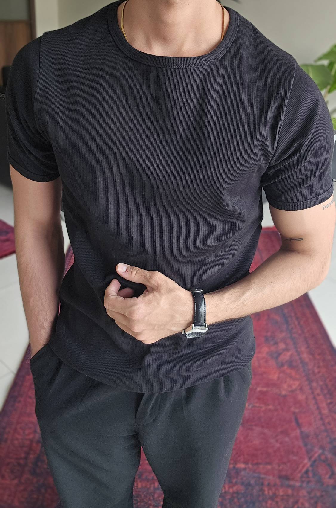 فیتشرت یقه گرد